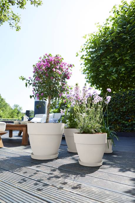 vibia campana rond 25cm blanc soie